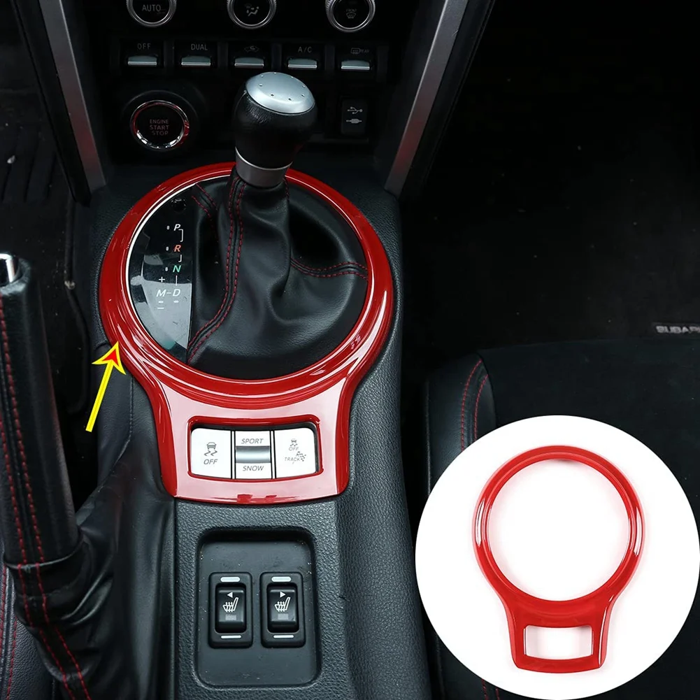 Voor Subaru Brz Toyota 86 2012-2020 Auto Middenconsole Zijbekleding Versnellingspook Paneel Frame Stickers Accessoires, Rood