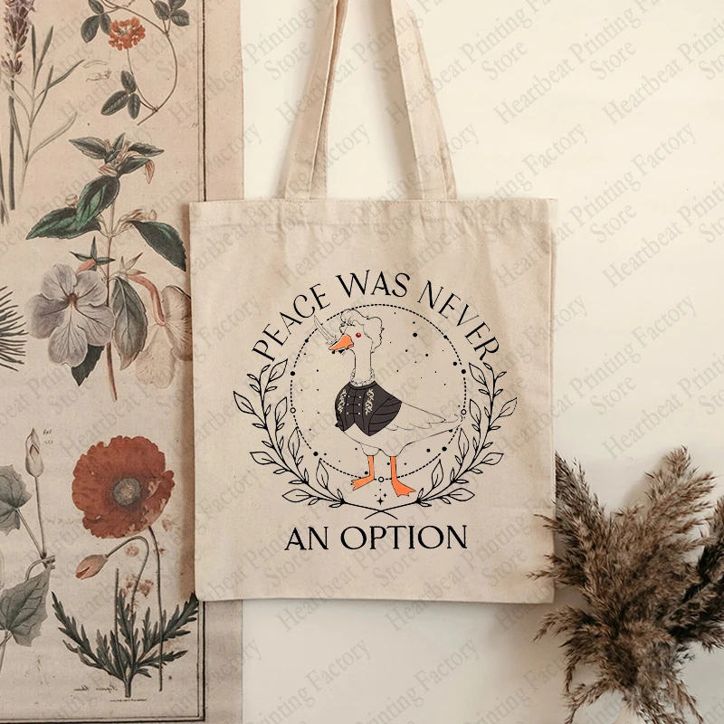 Goose Astarion Honk Pattern Tote Bag borse a tracolla in tela pieghevoli alla moda per il viaggio quotidiano borsa per la spesa riutilizzabile da