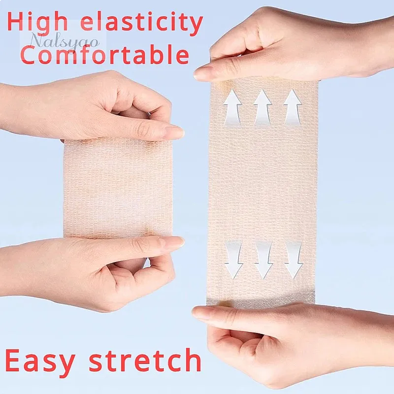 Disposable Self Adhesive Elastic Bandage 5cm*4.5m First Aid Gauze Tape for Tattoo Wrapping Sports Support