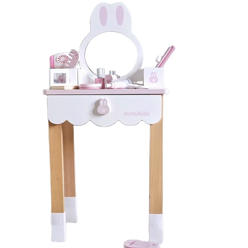 

Набор детских туалетных столиков, детский игровой домик, серия для девочек, комод, игрушка, набор игрушек-головоломок для макияжа