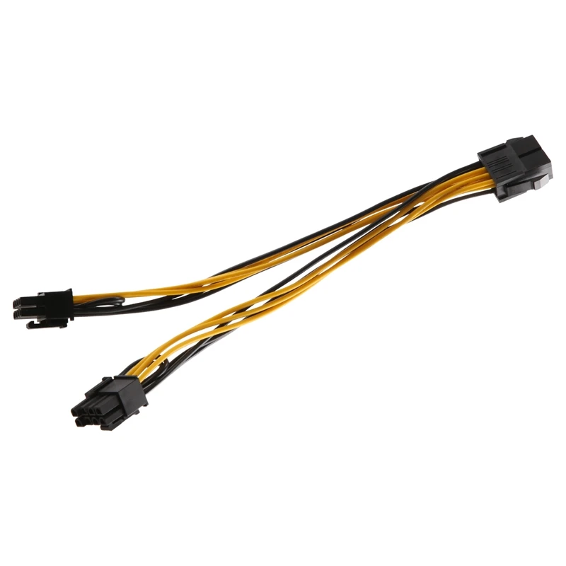 8-Pin To 2X 8-Pin (6+2) PCI Express GPU Power Cable For PC/Laptop/Mining Machine Extension Cord,10PCS