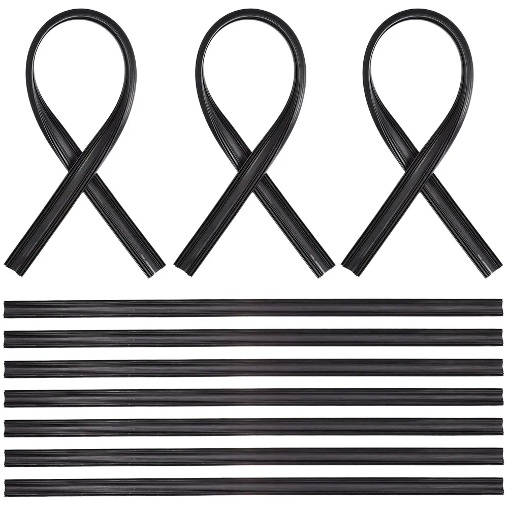 

10pcs Car Wiper Rubber Strips Refill Wiper Blade Replacement Parts Seasons Windshield Wiper Blades Blade Soft Car Accessories