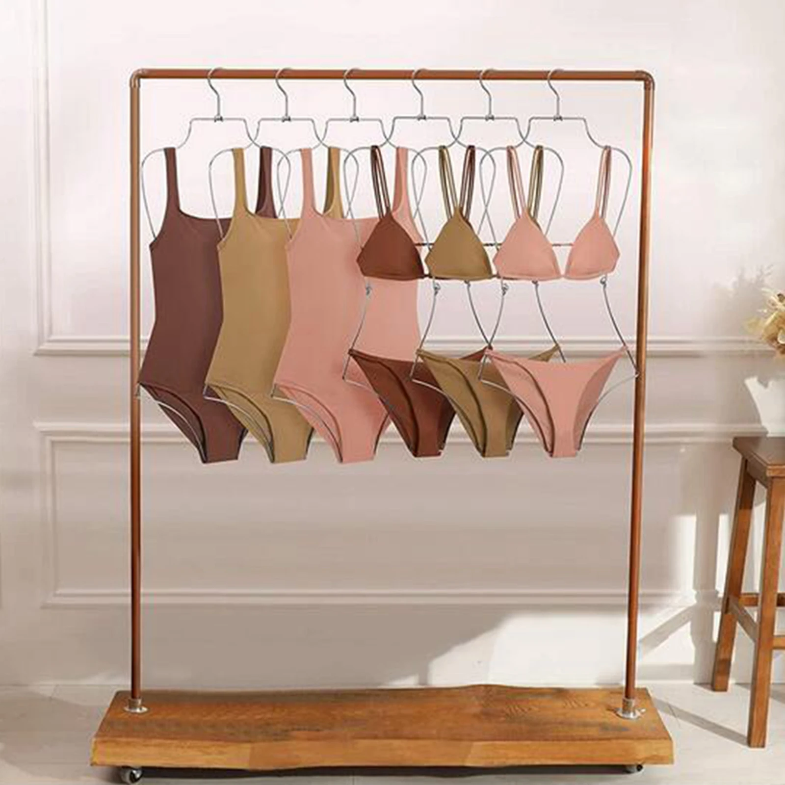 Lingerie Hanging Rack Swimwear Storage Rack Bathing Suit Hanger Durable for Shops Boutiques Swimwear Storage