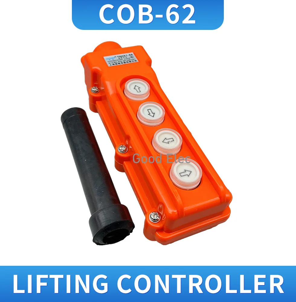 COB-62 4 Ways Rainproof Hoist Push Button Switch for Hoist Crane Control 250V 5A