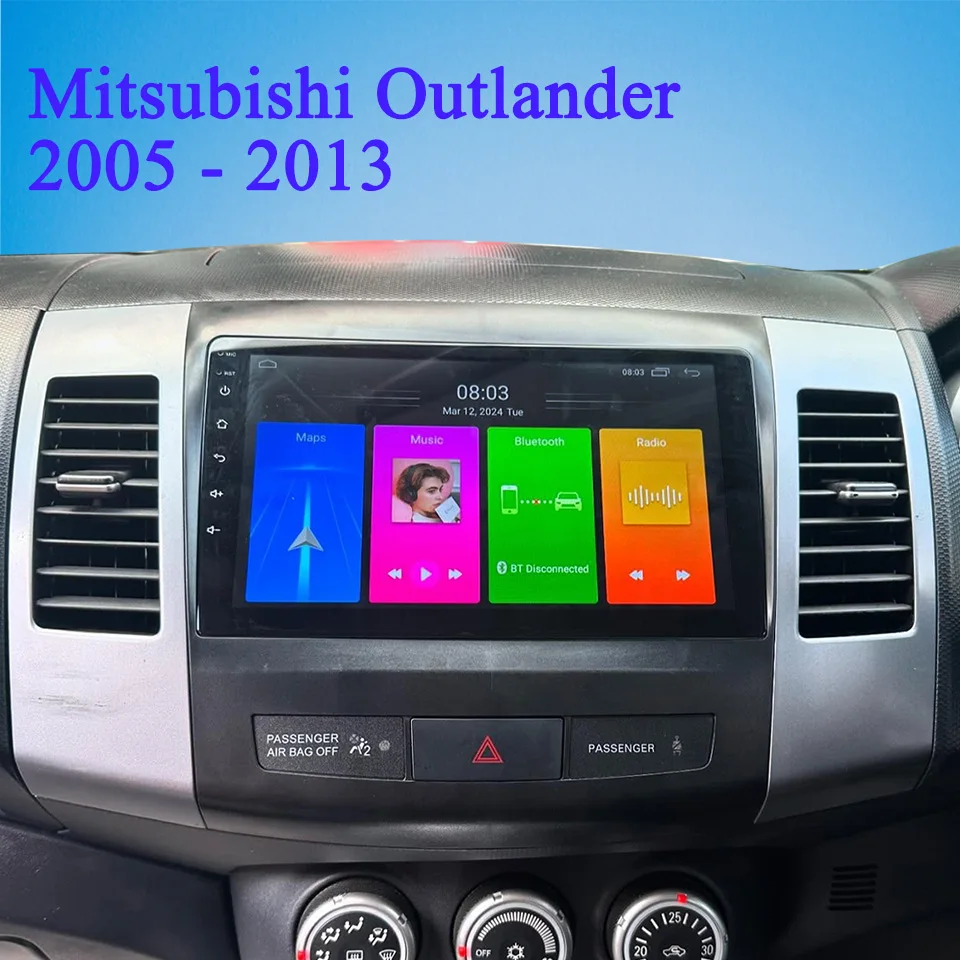 

Autoradio FM AM Video Audio A/V Tape Recorder For Mitsubishi Outlander 2005 2007 2009 2011 2013 Auto Carplay DVD Cassette RDS