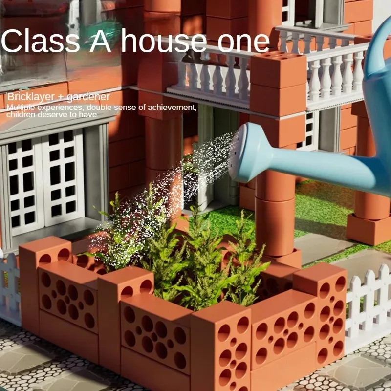 DIY Mini Brick Building Set - Real Masonry Toy for Creative Construction, Architectural Model Making with Tiny Bricks!