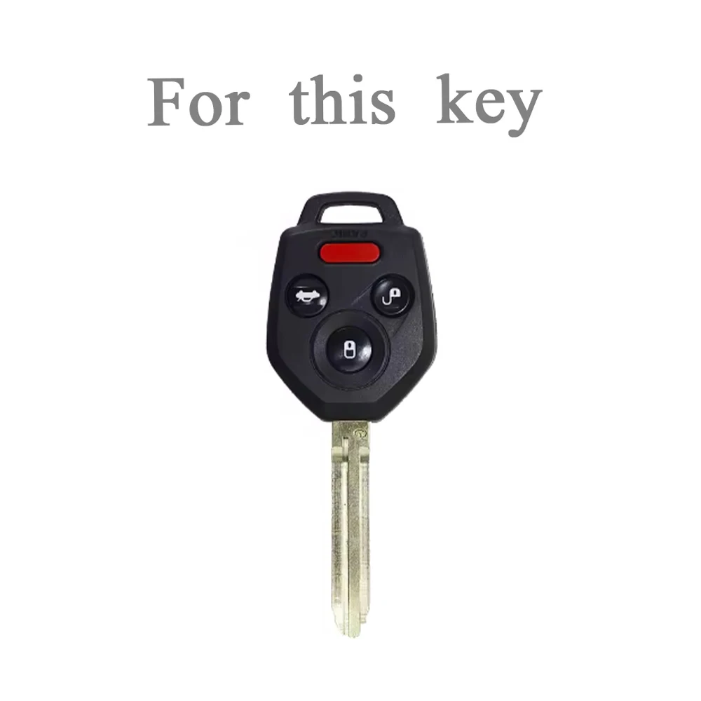3 Buttons TPU Car Key Case Cover for Subaru Crosstrek Forester Impreza Legacy Outback Tribeca WRX STI XV Crosst Keychain