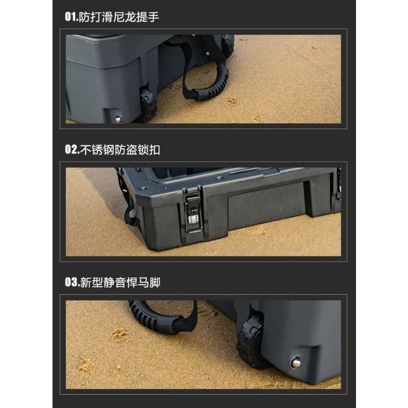 128L Roof Cargo Box Waterproof Storage Case for Off Road Vehicle