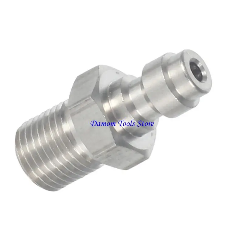 57BE Compactly 8mm M10x1/ 1/8NPT/ 1/8BSPP Male Connector With AntiCorrosion Properties For Various Tool Easy Installation