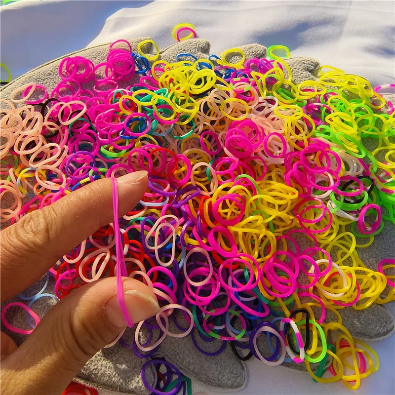 

200PCS Dog Hair Rubber Band Decorate Dog Hair Bows Cute Puppy Hair Accessories with Rubber Bands for Small Dog Supplies