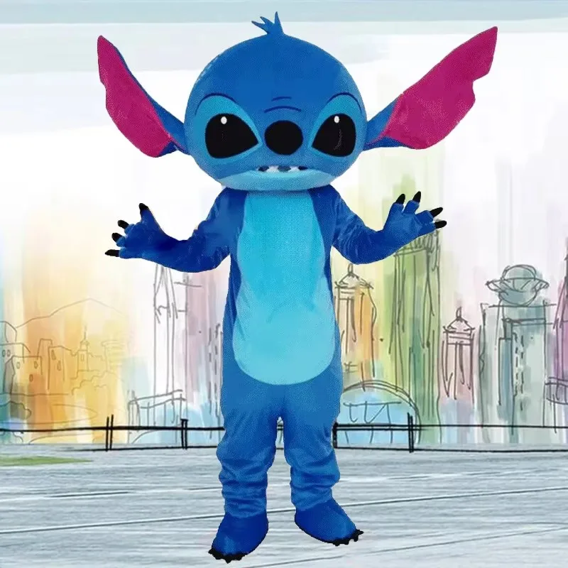 Blue Stitch mascottekostuum Halloween vakantieviering Fancy Dress Anime Carnaval Party volwassen cartoon cosplay pak cadeau