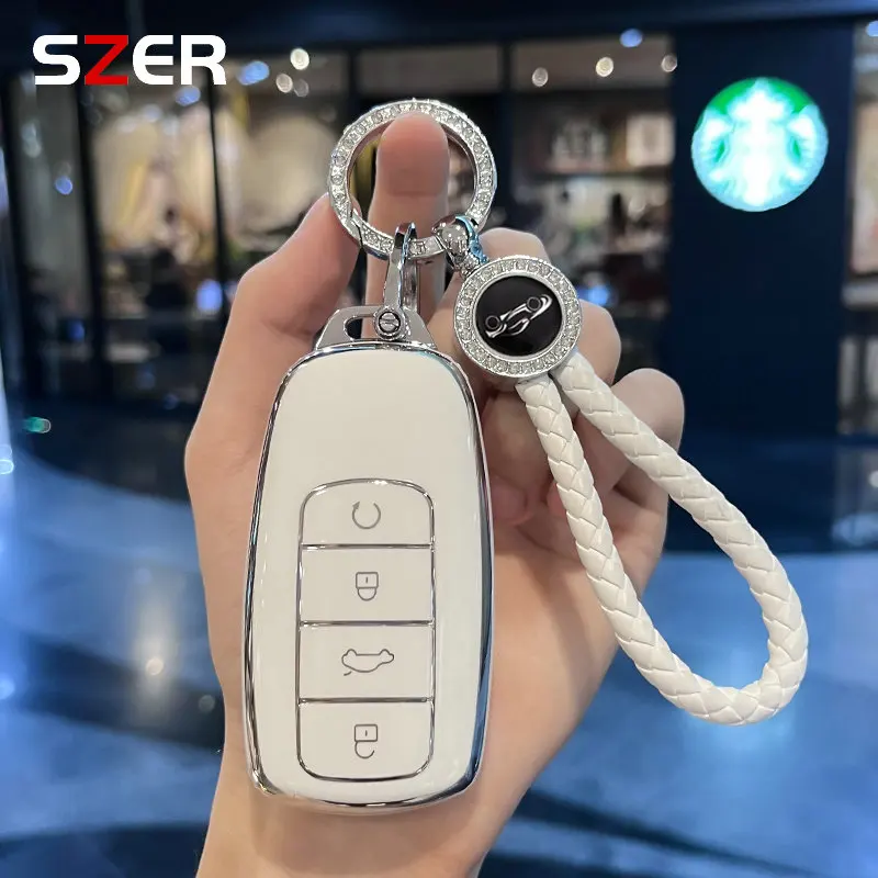 Funda de TPU para llave de coche, protector de llavero para Chery Tiggo 8 Pro Tiggo 8plus New 5 plus Chery Tiggo 7 Pro Max Omoda 5 C5 Modod