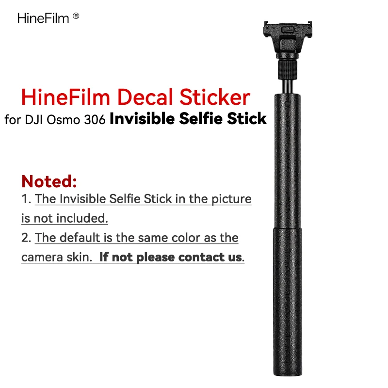 

Hinefilm Skin for DJI Osmo360 Osmo 1.2m Invisible Selfie Stick Skin Wrap Cover Protector Protective Sticker