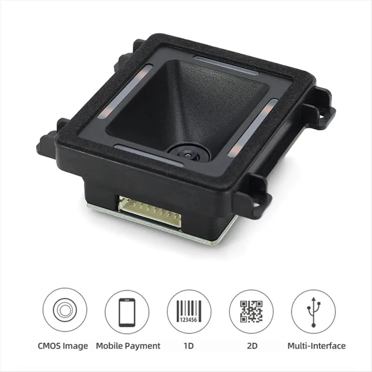 *N21R ماسح الباركود المدمج الذاتي التعريفي 1D 2D QR قارئ الباركود لتوصيل منفذ RS-232/ TTL/USB المسح التلقائي