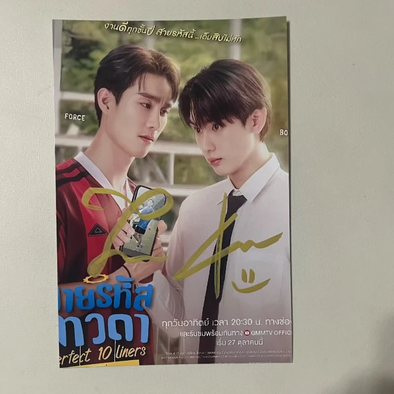 Perthsanta Juniormark Forcebook Poster Autographed Photos Thai TV