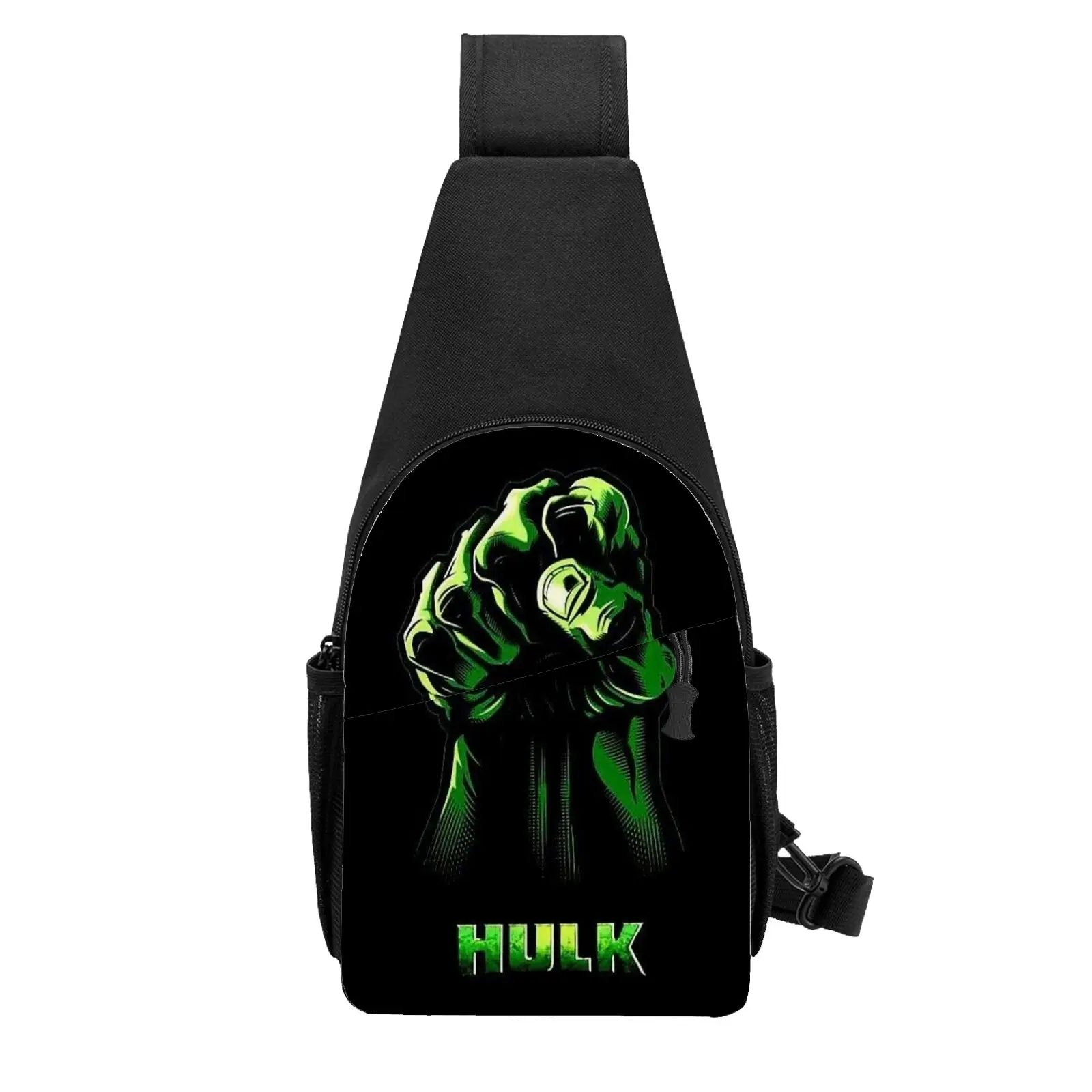 

1pc The Incredible Hulk Black Background Crossbody Sling Bag Unisex for Daily Use