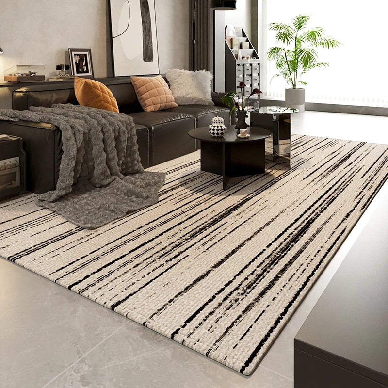 

Light Luxury Rugs for Bedroom Thick Plush Lounge Floor Mat Modern Style Living Room Decoration Large Carpet Home Fluffy Soft Rug