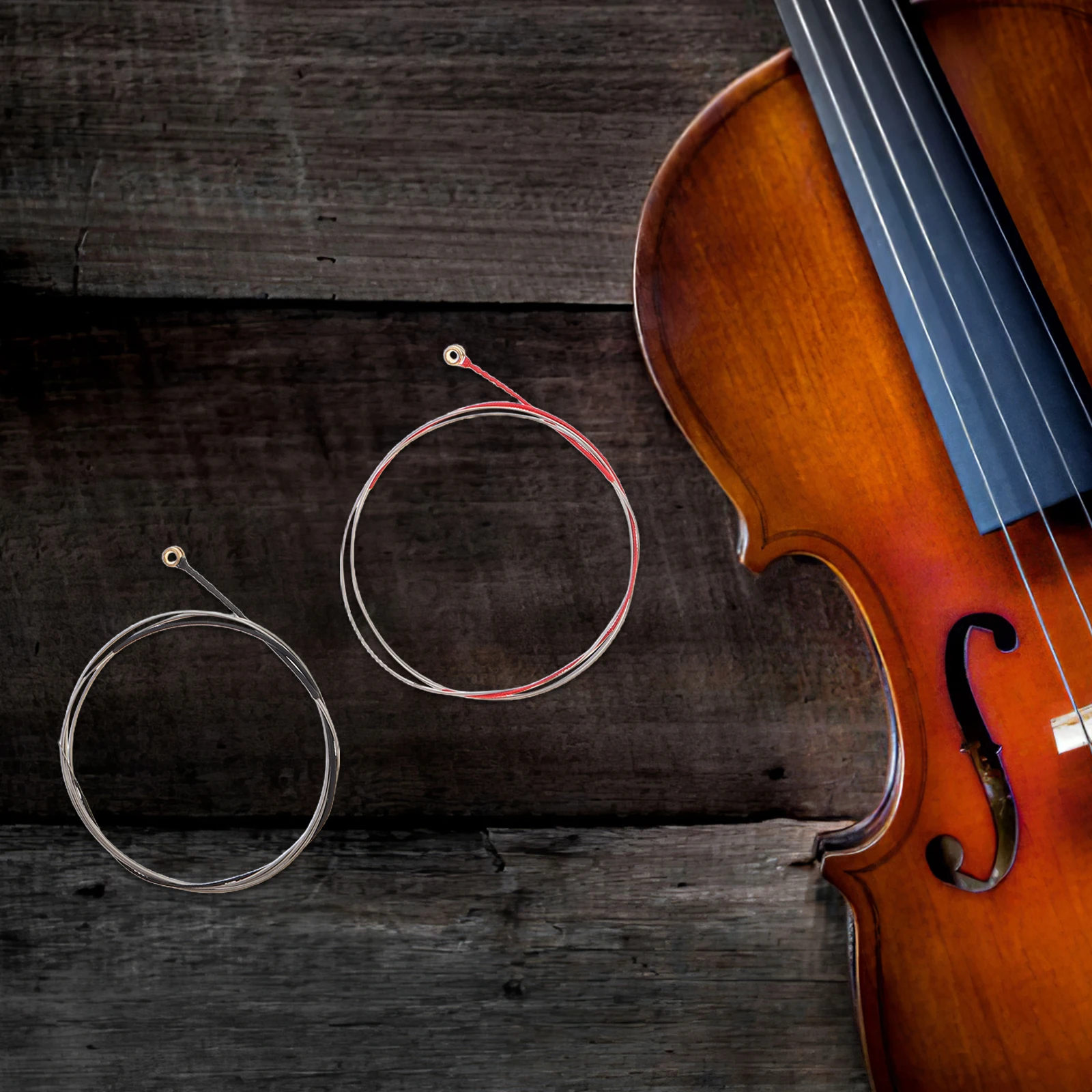 

4pcs Violin Strings Set 1/4 Size Universal Fit For Student Fiddle Strings Diy Assembly Easy Install Complete Replacement Kit