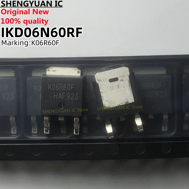 10Pcs 600V IGBT/field effect tube IKD06N60RF K06R60F TO-252 IKD06N60 06N60  IKD06N60RFATMA1 100% new imported original