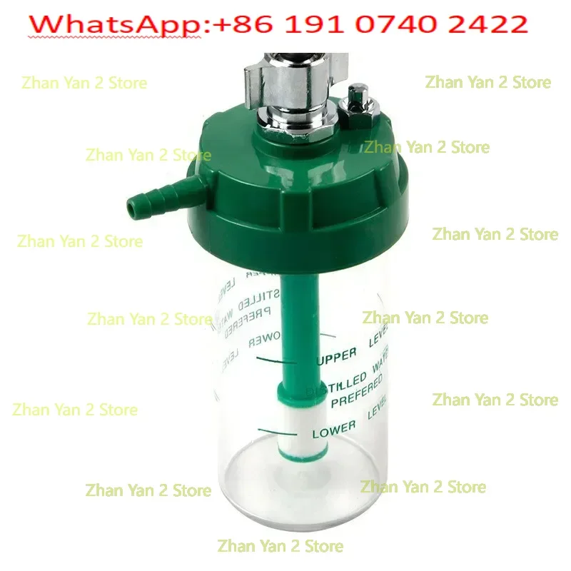 Medical oxygen foam oxygen humidifier bottle for oxygen regulator and flow meter