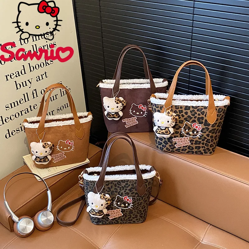 

Hello Kitty New Women's Crossbody Bag Fashionable High Quality Girls Handbag Autumn and Winter Versatile Women's Storage Bag