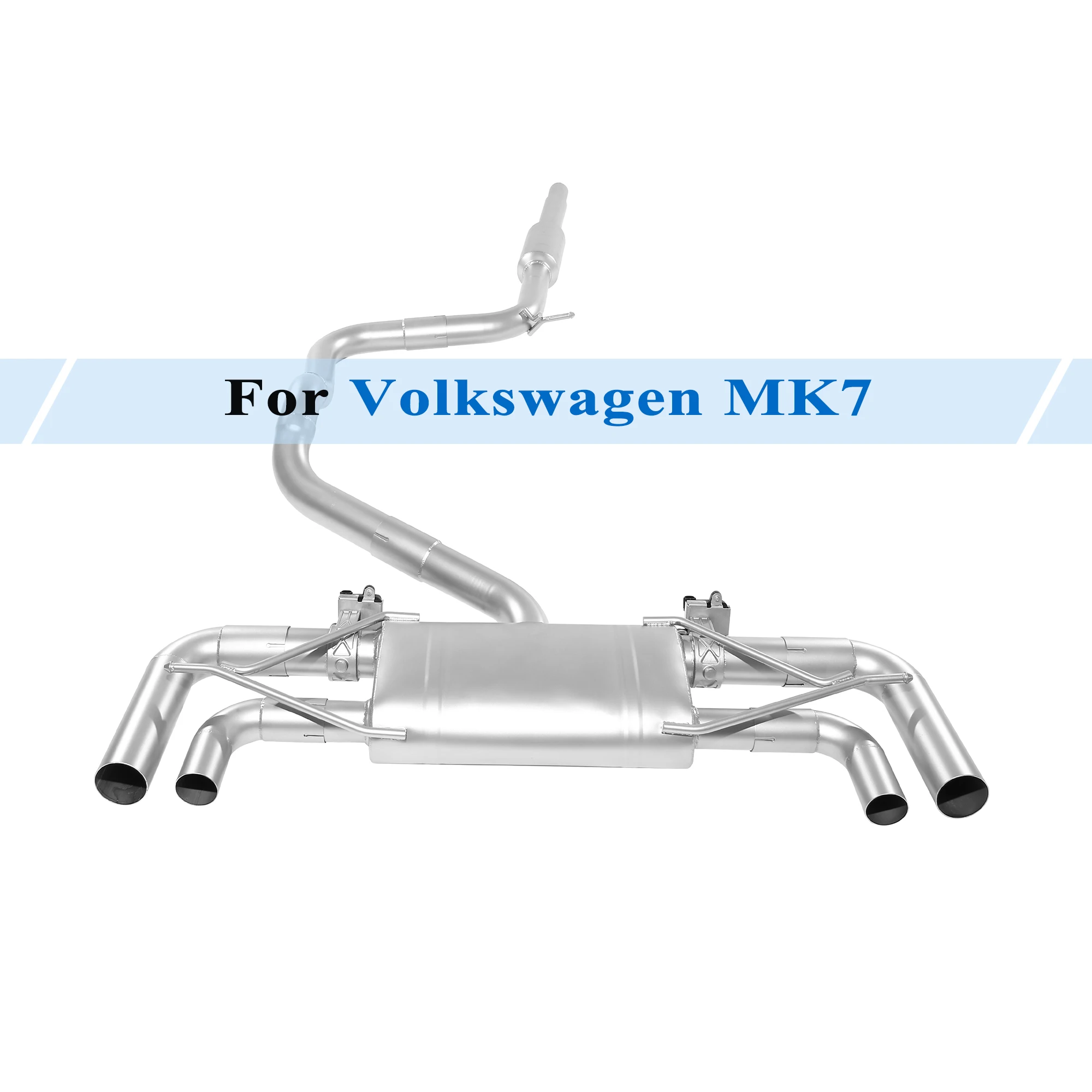 

Exhaust System for 2014-2016 Volkswagen Golf 7 MK7 1.2T 1.4T 1.6L Performance T Style Muffler Resonator Kit Exhaust Valve Cutout