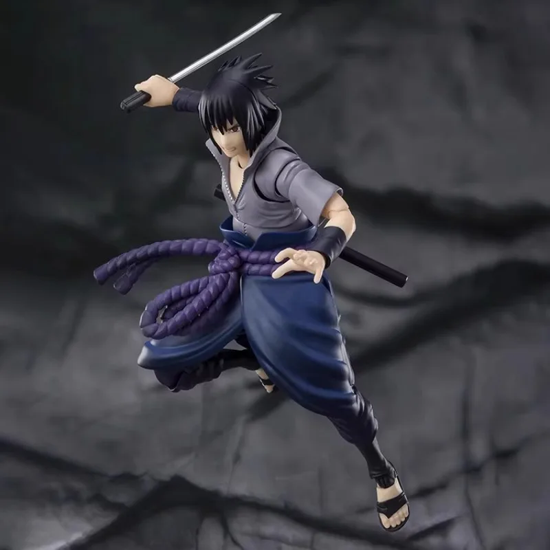 In Stock Bandai S.H.Figuarts SHF Naruto Uchiha Sasuke He Who Bears All Hatred Anime Action Figure Toy Gift Model Collection