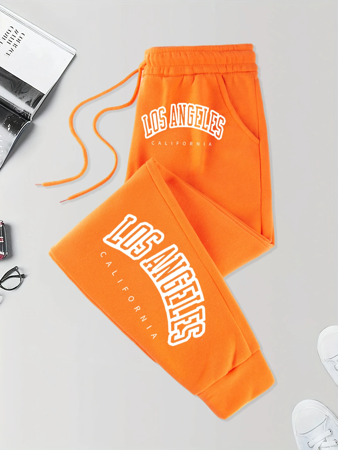 

Мужские осенние мягкие длинные брюки с принтом букв Калифорния, спортивные брюки на шнурке, теплые спортивные штаны для бега, флисовые брюки 10 цветов