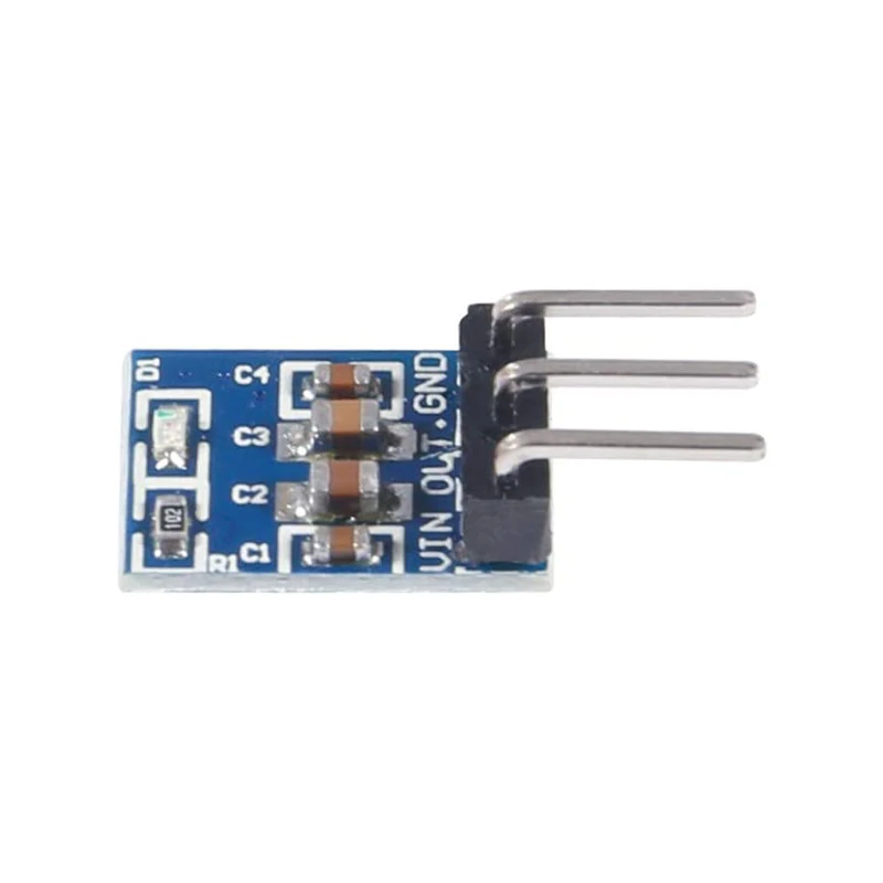 4 Pcs AMS1117 3.3V Soldering Kit DC 4.75V-12V to 3.3V Voltage Linear Regulator 3 Pins 800mA Mini Step Down Converter Buck Module