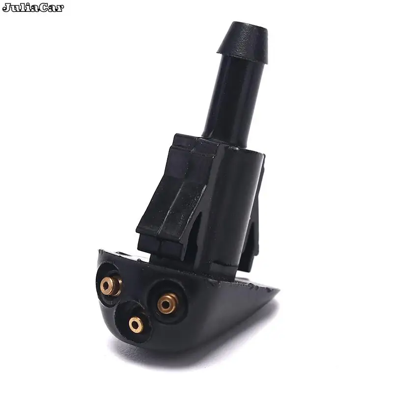 2Pcs Auto Car Plastic Windshield Washer Wiper Water Spray Nozzle Vehicle Car Accessories Black Color