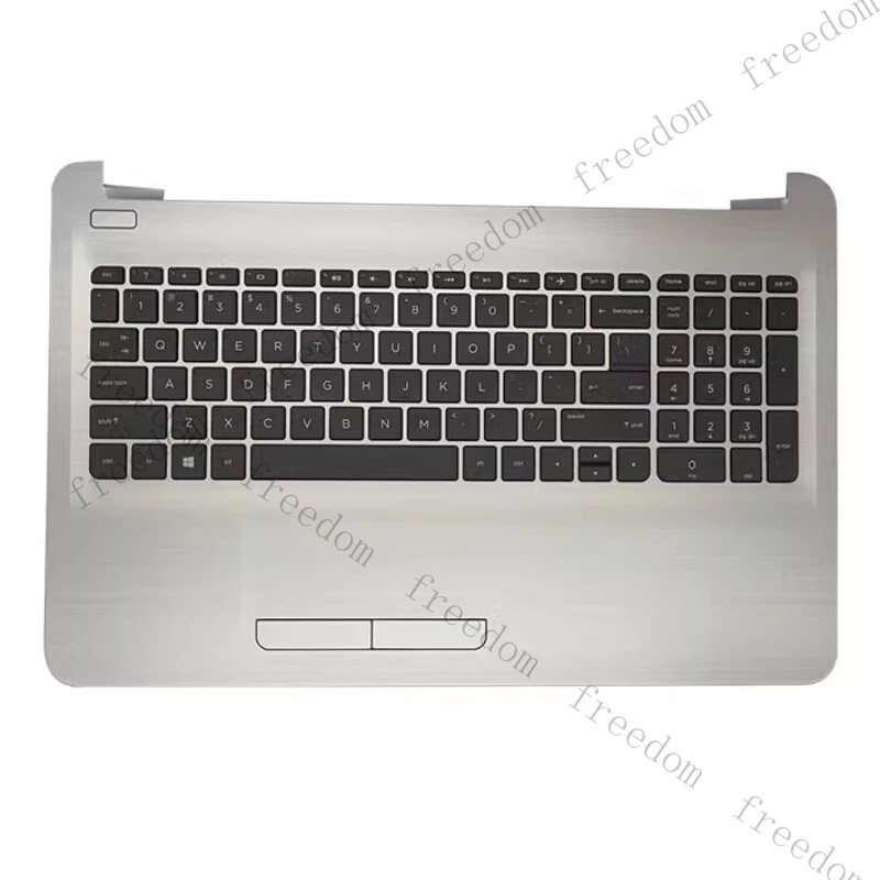 

HTS Palmrest for HP 15-AC BA BN BD 15-AY TPN-C125 C126 Keyboard Touchpad US Silver