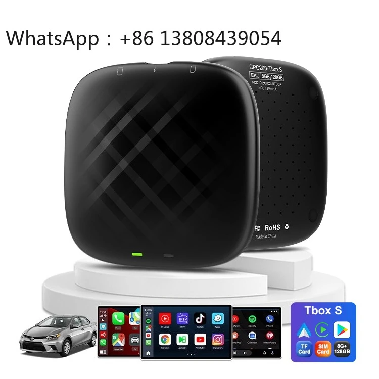 Stable Chip 3 In1 Dual Channel Car Link Kit Carplay Tbox S1 8g 128gb Car Play Dongle Android Auto 13 Ai Box Wireless Car Adapter