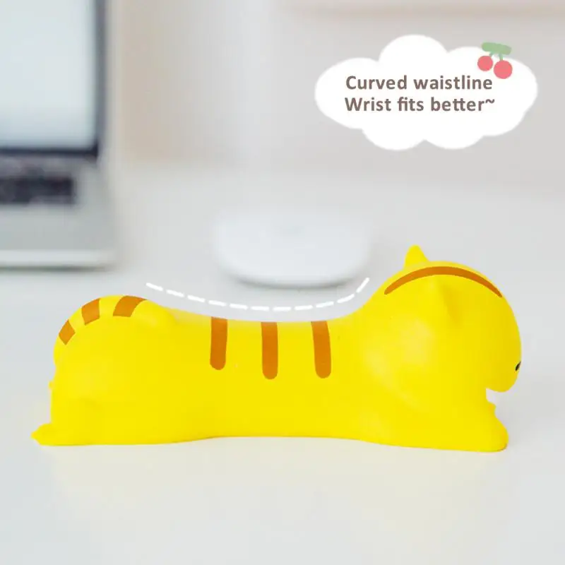 Sandaran pergelangan tangan lucu, pendukung Mouse komputer Laptop sandaran lengan untuk meja ergonomis Kawaii perlengkapan kantor lambat naik licin 1-10 buah