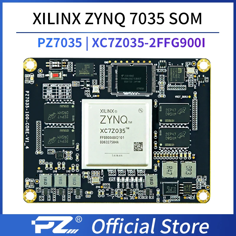 

Puzhi 7035 SOM 900I Xilinx Zynq-7000 SoC XC7Z035 FPGA Core Board Industrial Grade System on Module ZYNQ 7000 7Z035