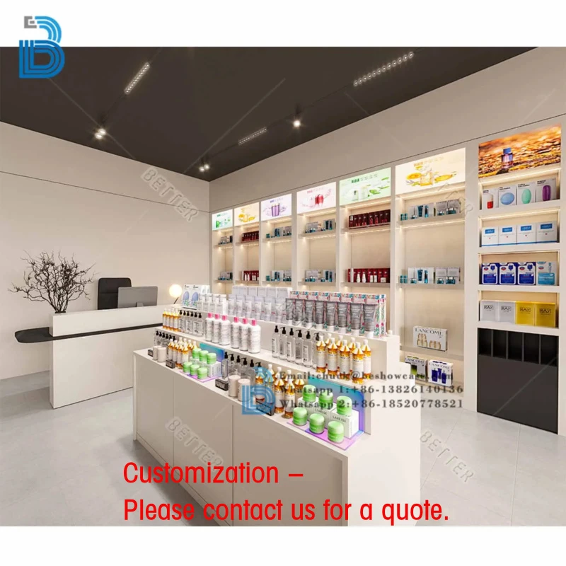 custom.Cosmetic Display Center Cosmetic Display Shop Fitting Makeup