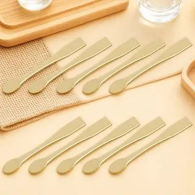 10Pcs Scoop Spoons Facial Cream Applicators Lightweight Multi-Use Beauty Scoops for Skincare Mask Serum Lotion