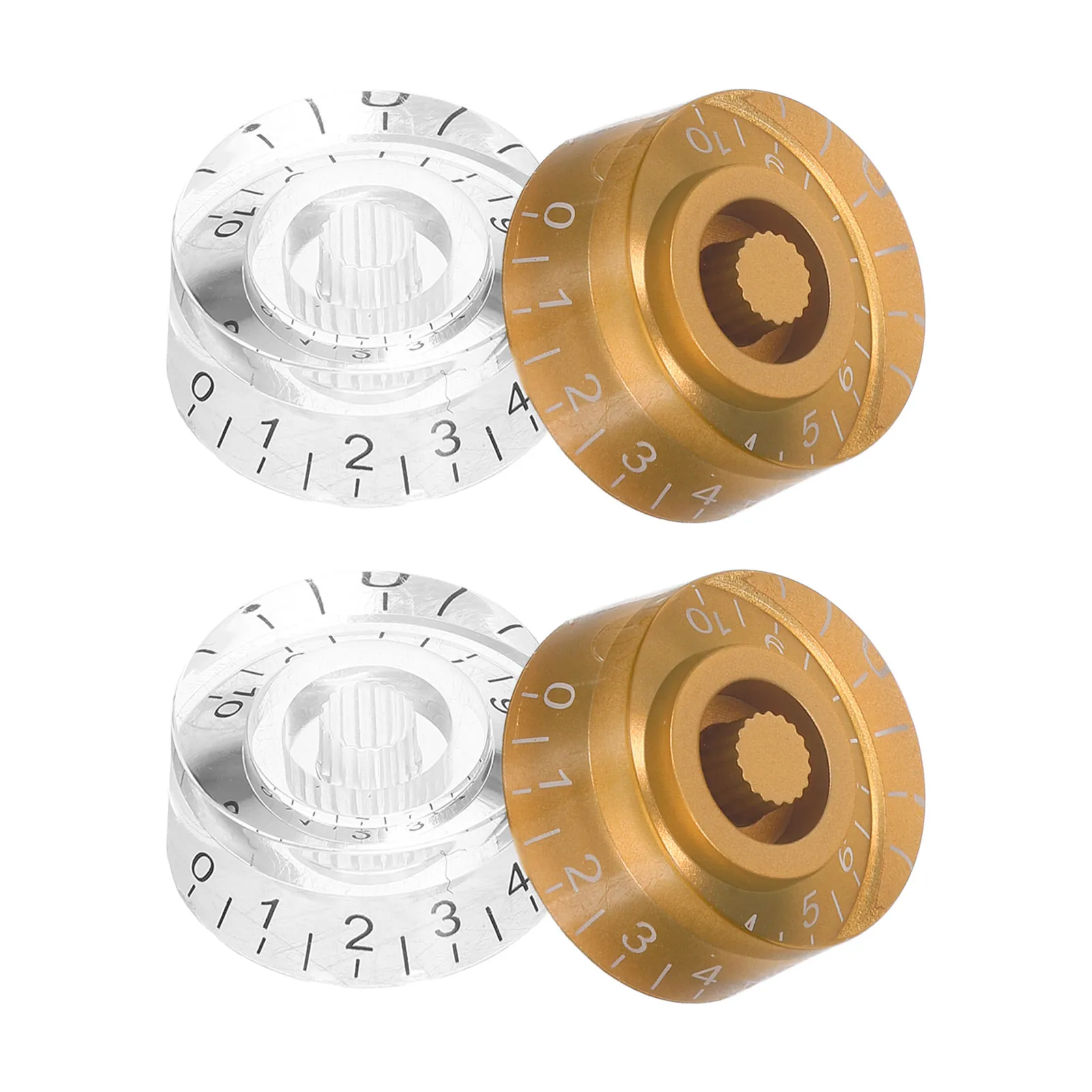 

8pcs Guitar Volume Knob Caps Precision Electric Guitar Tone Control Knobs Durable Rubber Adjustable Potentiometer Hats For