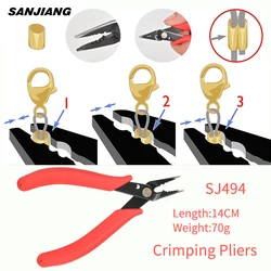 Jewelry Crimping Pliers For Making Tips Tool Tweezers Crimp Nose Pliers Jump Rings & Split Rings Double Rings Diy Accessories