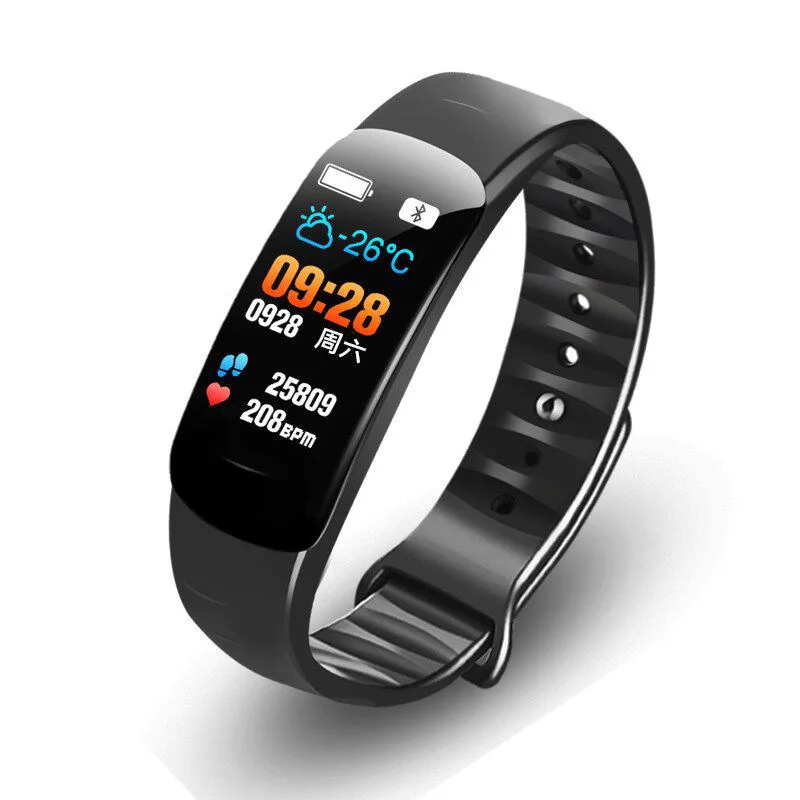 ZK40 C1plus سوار ذكي ساعة اللياقة البدنية ضغط الدم مراقب معدل ضربات القلب النوم المقتفي معصمه لنظام أندرويد IOS دروبشيبينغ