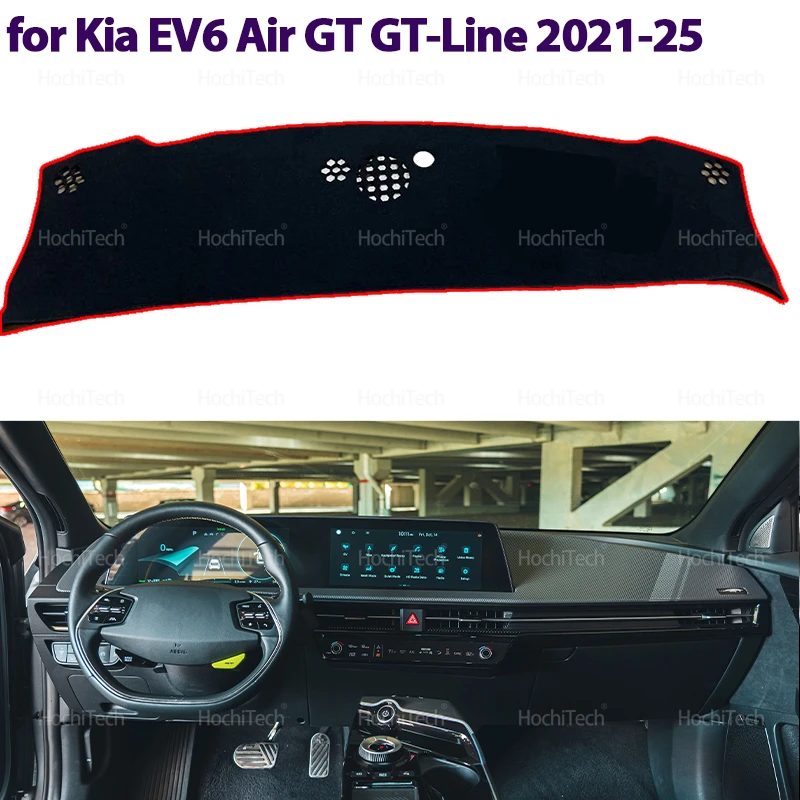

Для Kia EV6 Air GT GT-Line 2021 2022 2023 2024 2025 Коврик для приборной панели Светостойкий солнцезащитный коврик Аксессуары для салона автомобиля