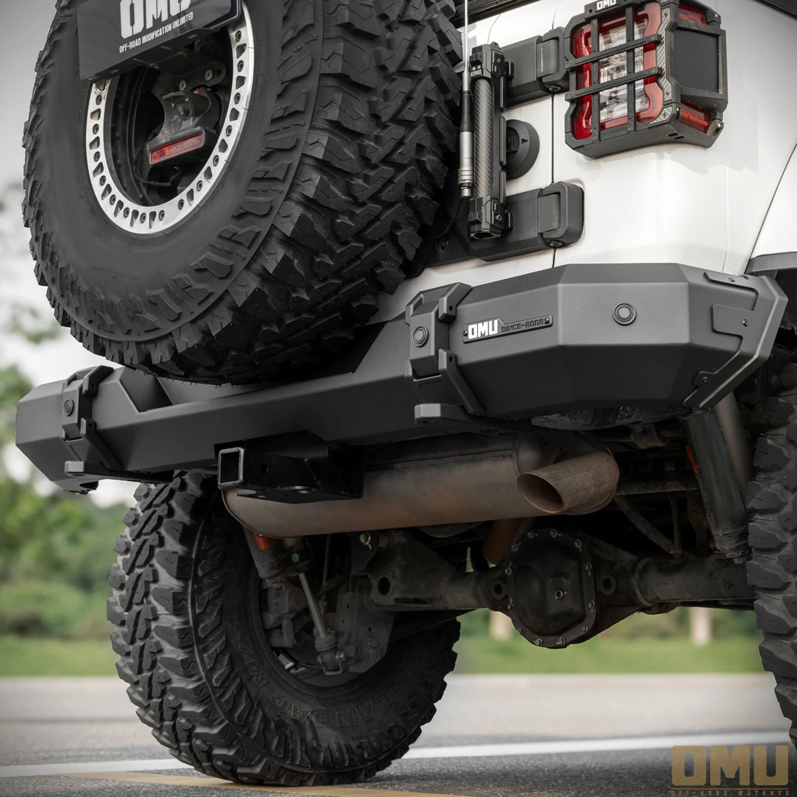 

OMU Genesis Rear Bumper With Sensor Holes for Wrangler JL Bumper Accessories