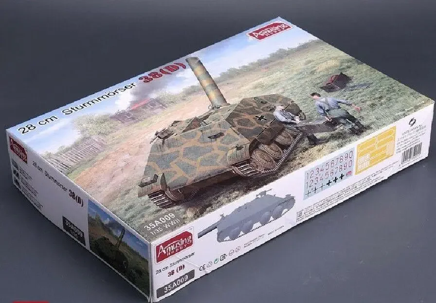 

AMUSING HOBBY 1/35 28CM STURMMORSER 38(D) 35A009 Комплект модели