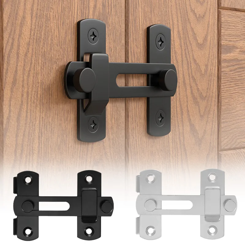 

Stainless Steel Gate Latches Pet Door Latch Sliding Barn Door Lock Security Door For Garden Bathroom Heavy Duty Flip Latch