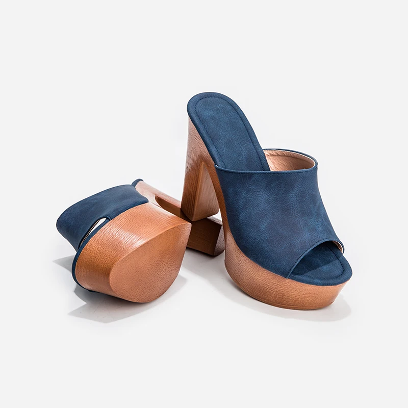 

Fashion 2026 Shoes Woman Slipper Zapatos Mujer Platform Crossdresser 9cm Thick High Heels Sandals Cosplay Pumps