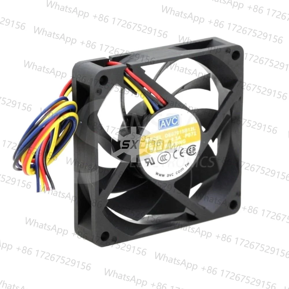 70mm PWM Axial Fan for AVC DE07015B12L 7cm Computer Case CPU Cooling Fan 70mm X 70mm X 15mm Heatsink Cooler Fans