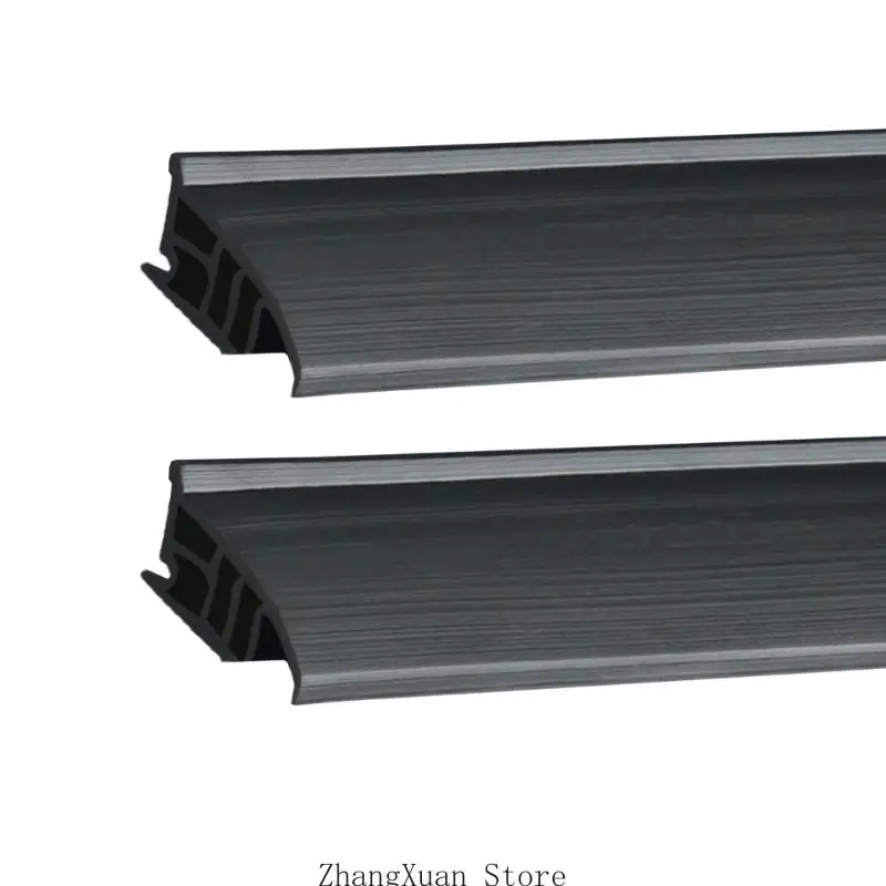 Schwarze Gummi-Schiebefensterbarriere mit flexiblem Schienenprofil 3XUF – Detail 9