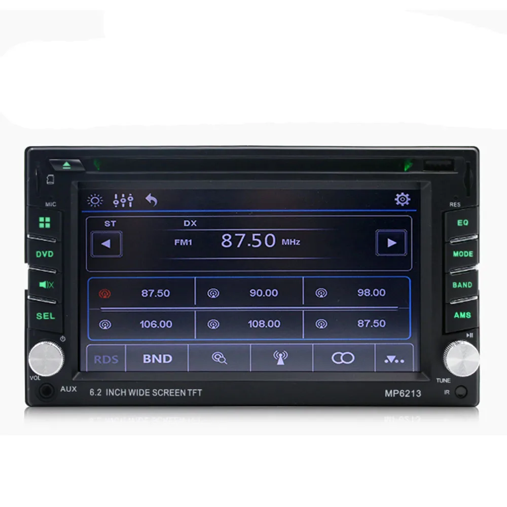 

Car 6.2 Inch Multimedia Dvd Cd Card Machine Mp3 Player Fm Radio