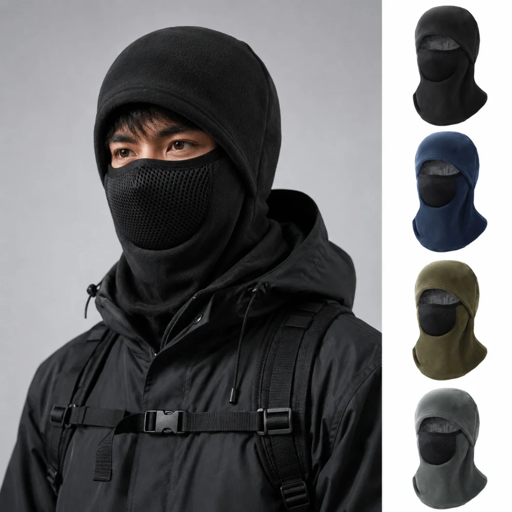 Fashion Thermal Balaclava Hat Windproof Breathable Pullover Hat Multifunctional Full Face Mask Winter
