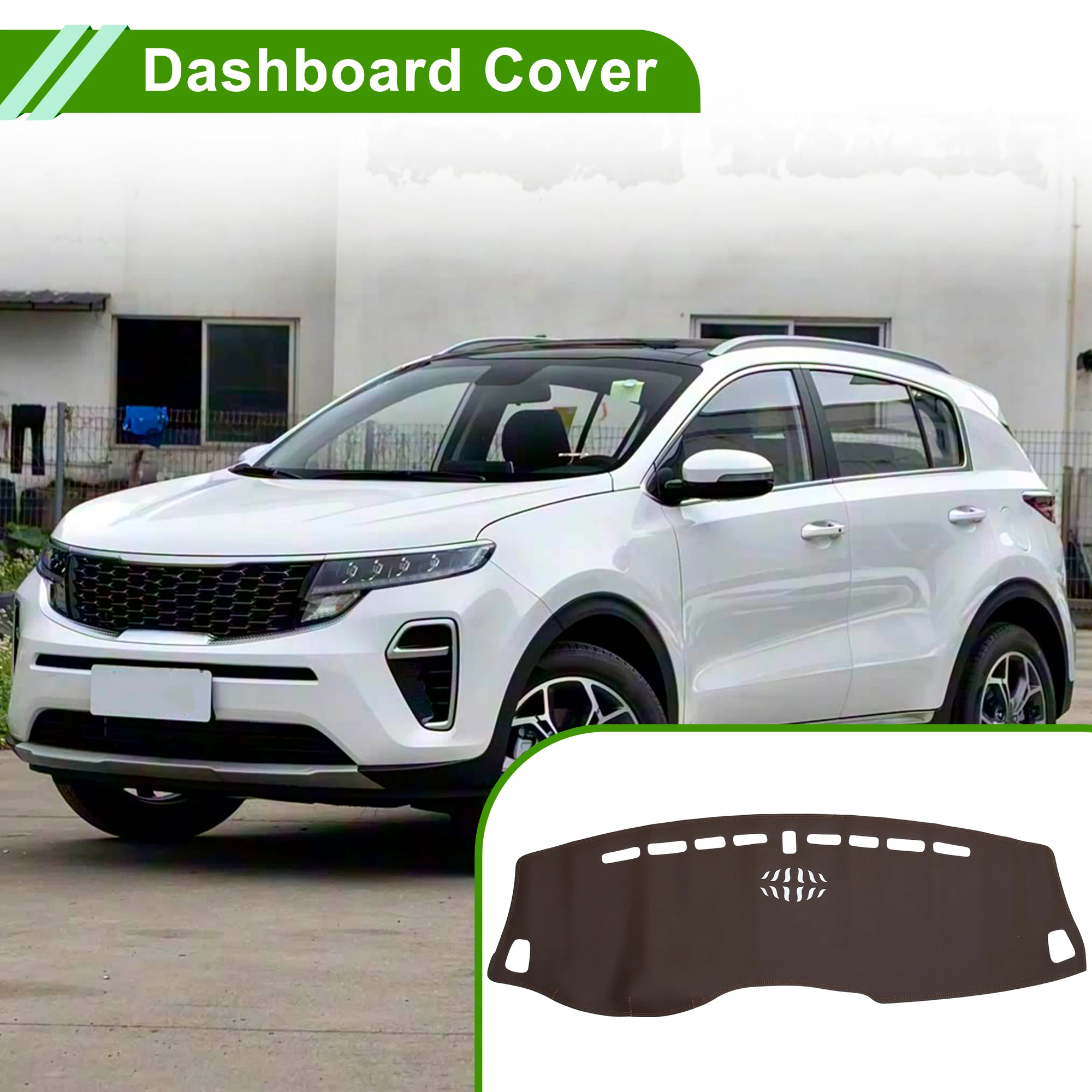 

UXCELL Dashboard Cover for KIA KX5 2019-2021 Brown 1 Pc
