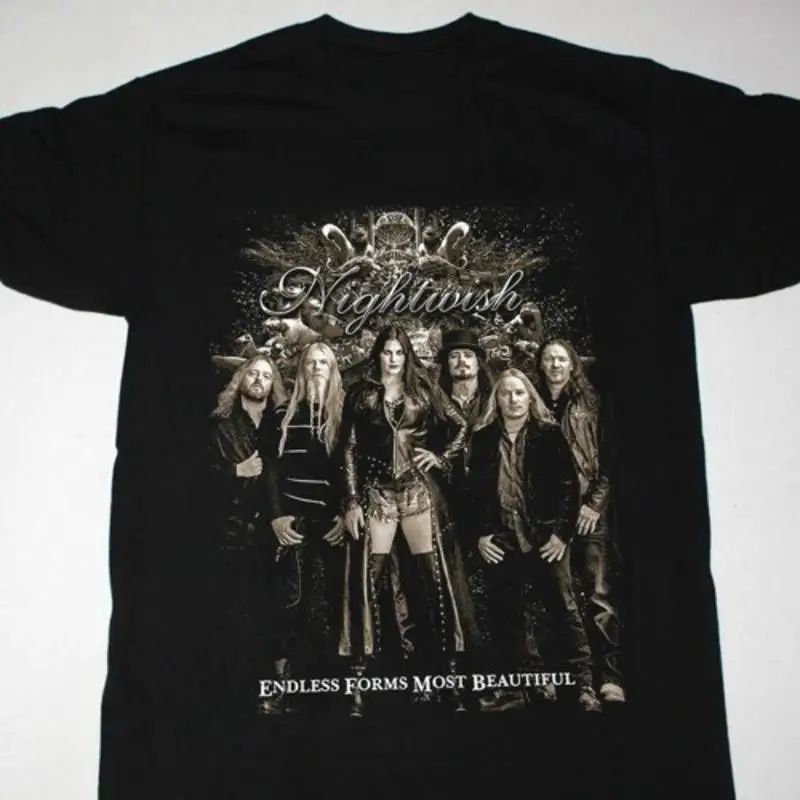 Nightwish formas infinitas mais linda camiseta preta S a 5Xl Natal